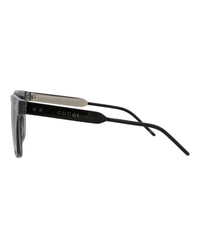 Gucci Mens Square/Rectangle Grey Black Smoke Fashion Designer Eyewear