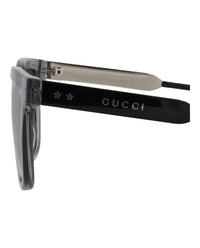 Gucci Mens Square/Rectangle Grey Black Smoke Fashion Designer Eyewear
