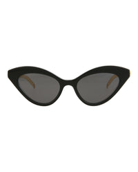Gucci Womens Cat Eye Black Gold Grey Fashion Designer Eyewear