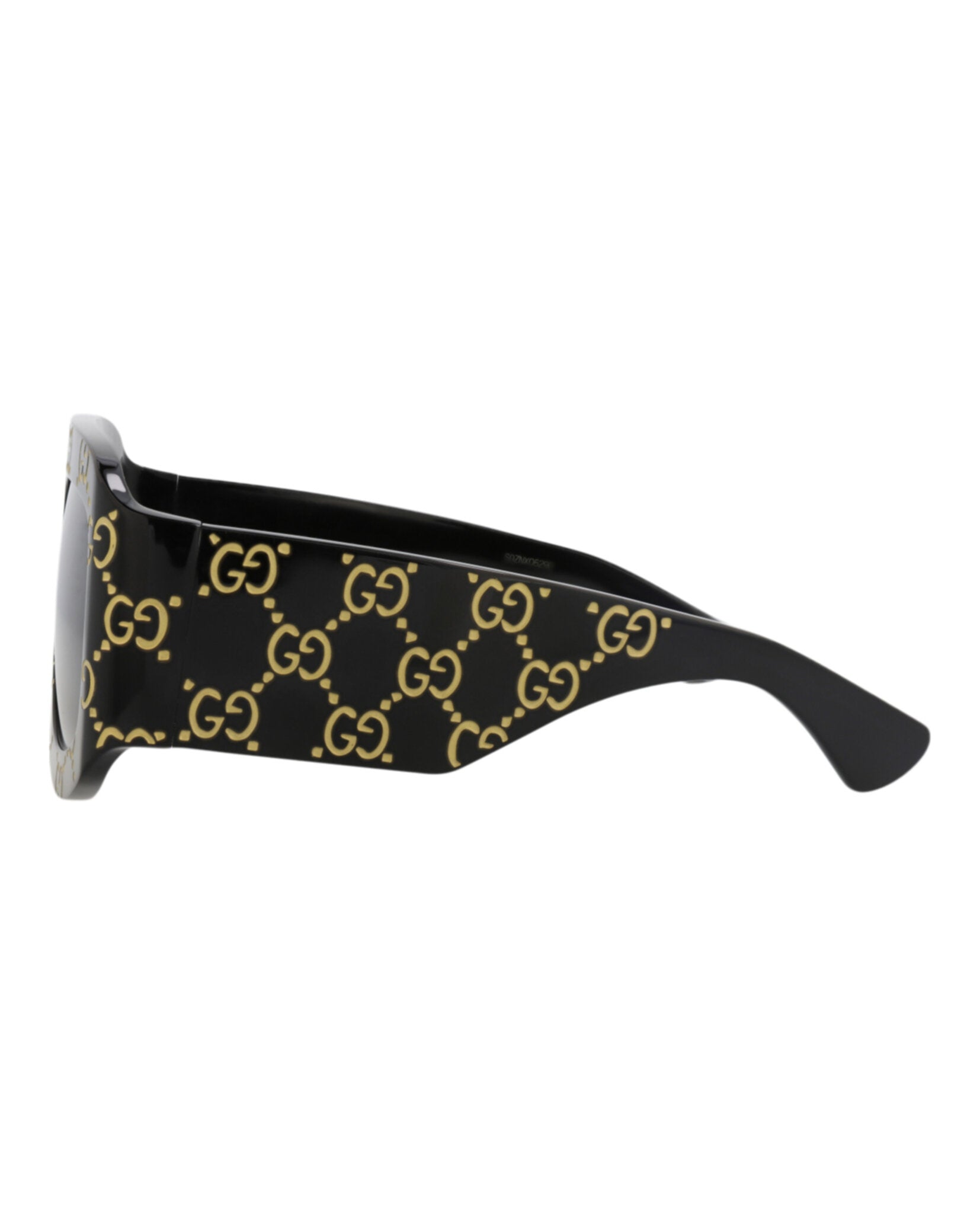 Gucci Gucci Mens Shield/Wrap Black Black Grey Fashion Designer Eyewear