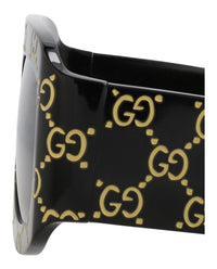 Gucci Gucci Mens Shield/Wrap Black Black Grey Fashion Designer Eyewear