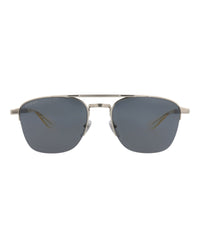 Gucci Mens Aviator Silver Silver Grey Fashion Designer Eyewear