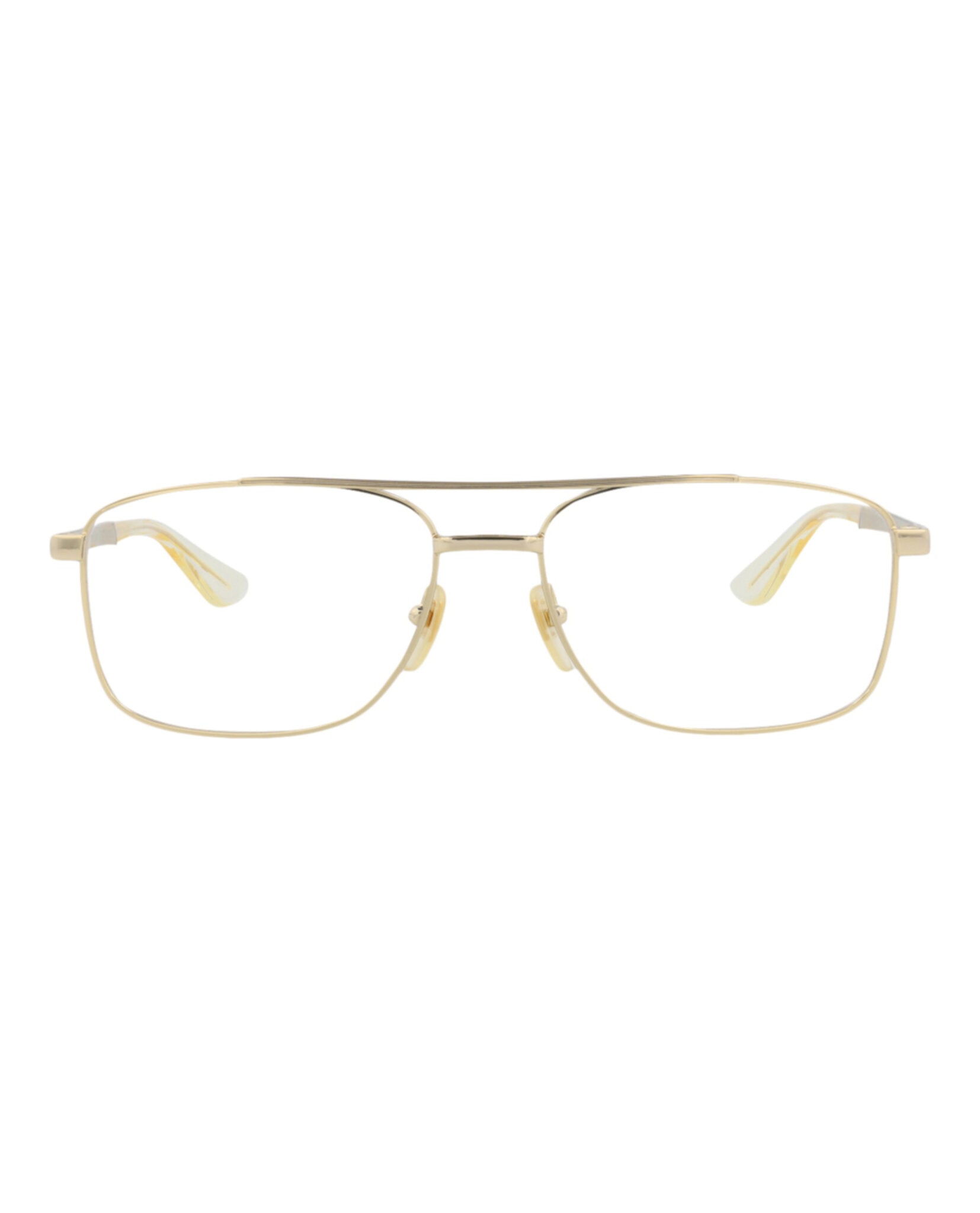 Gucci Gucci Mens Aviator Gold Gold Transparent Fashion Designer Eyewear