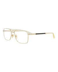 Gucci Gucci Mens Aviator Gold Gold Transparent Fashion Designer Eyewear