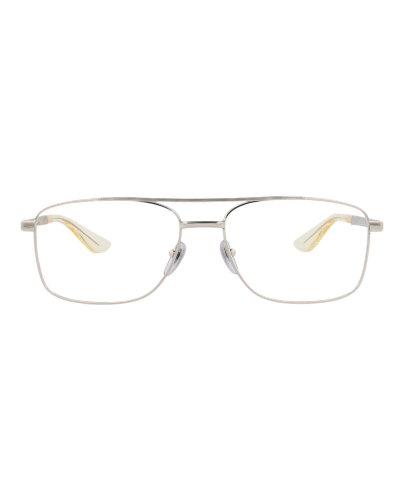 Gucci Gucci Mens Aviator Silver Silver Transparent Fashion Designer Eyewear