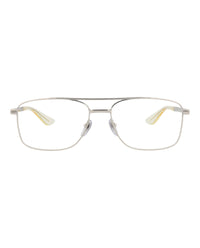 Gucci Gucci Mens Aviator Silver Silver Transparent Fashion Designer Eyewear