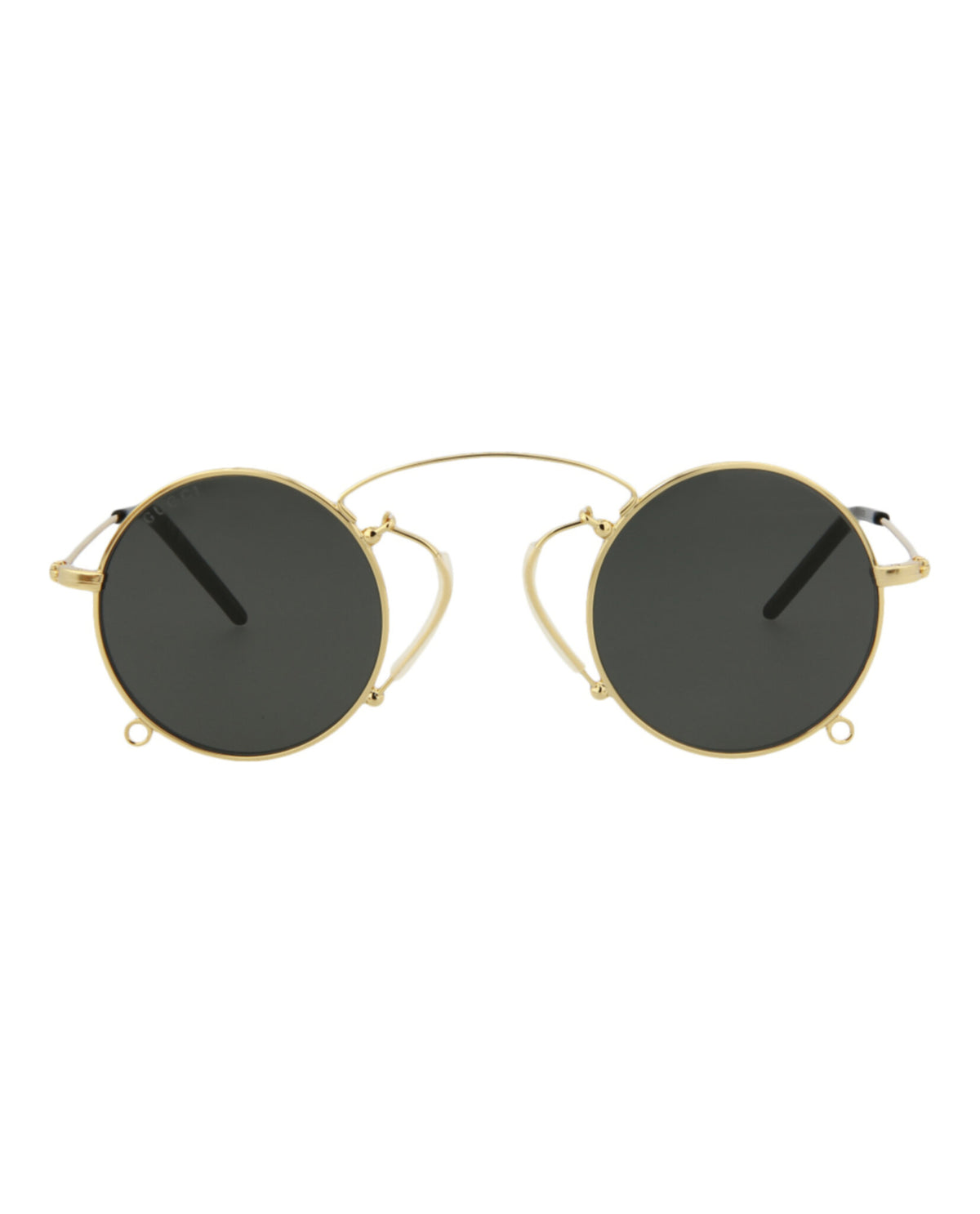 Gucci Gucci Womens Round/Oval Gold Gold Grey Fashion Designer Eyewear