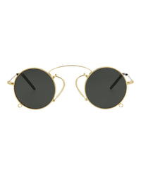 Gucci Gucci Womens Round/Oval Gold Gold Grey Fashion Designer Eyewear