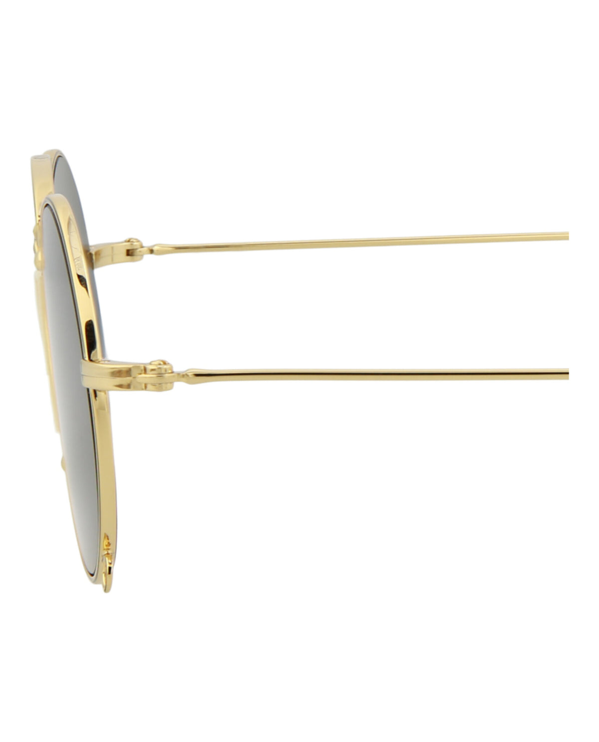 Gucci Gucci Womens Round/Oval Gold Gold Grey Fashion Designer Eyewear