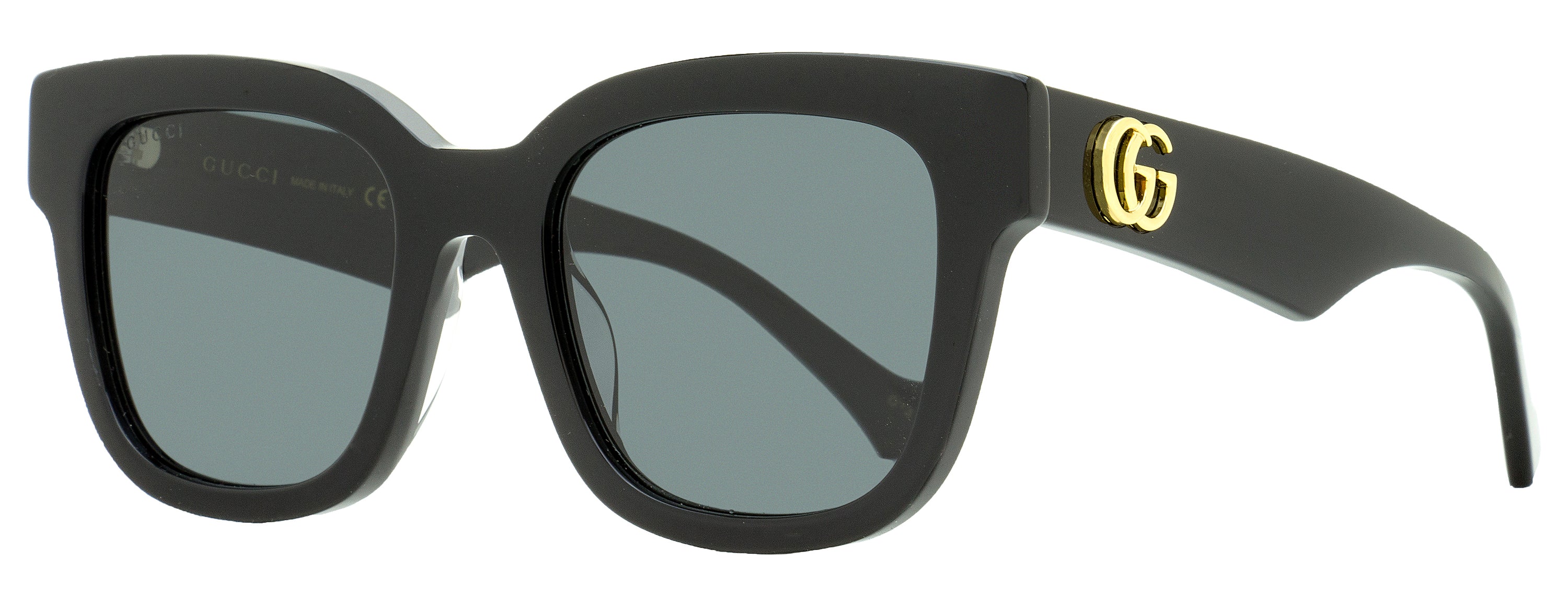 Gucci Logo Sunglasses GG0998S 001 Black 52mm Black