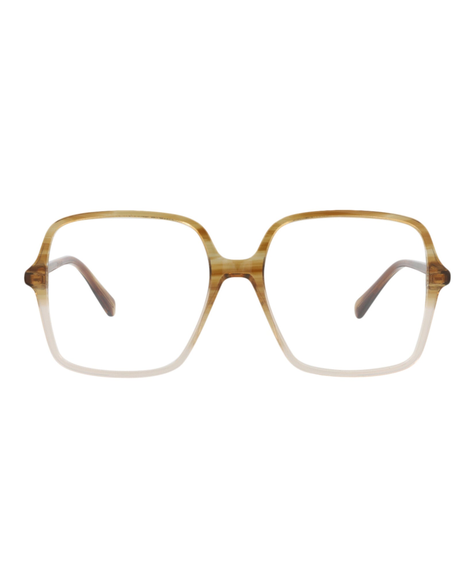 Gucci Gucci Womens Square/Rectangle Brown Brown Transparent Fashion Designer Eyewear