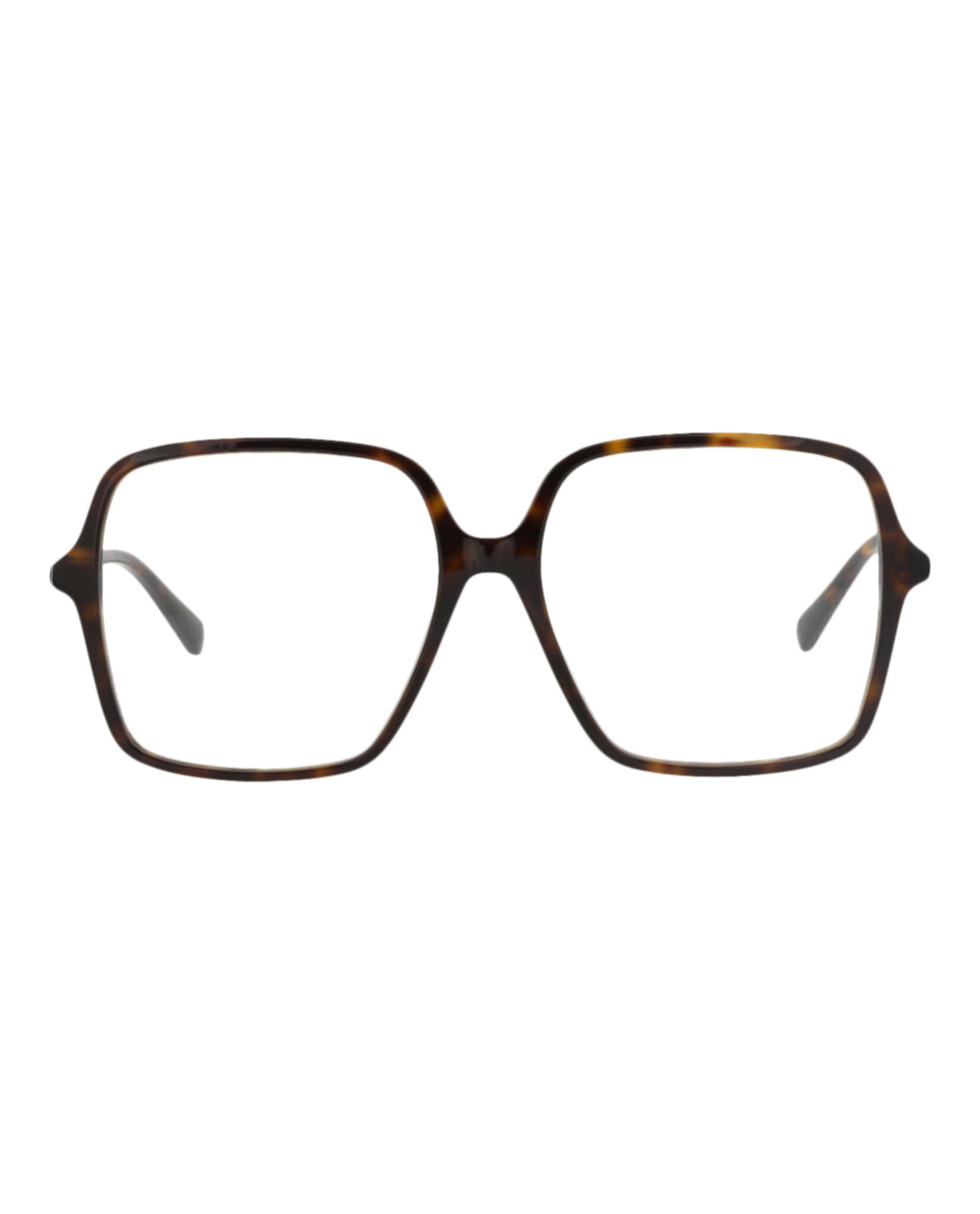 Gucci Womens Square/Rectangle Havana Havana Transparent Fashion Designer Eyewear