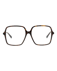 Gucci Womens Square/Rectangle Havana Havana Transparent Fashion Designer Eyewear