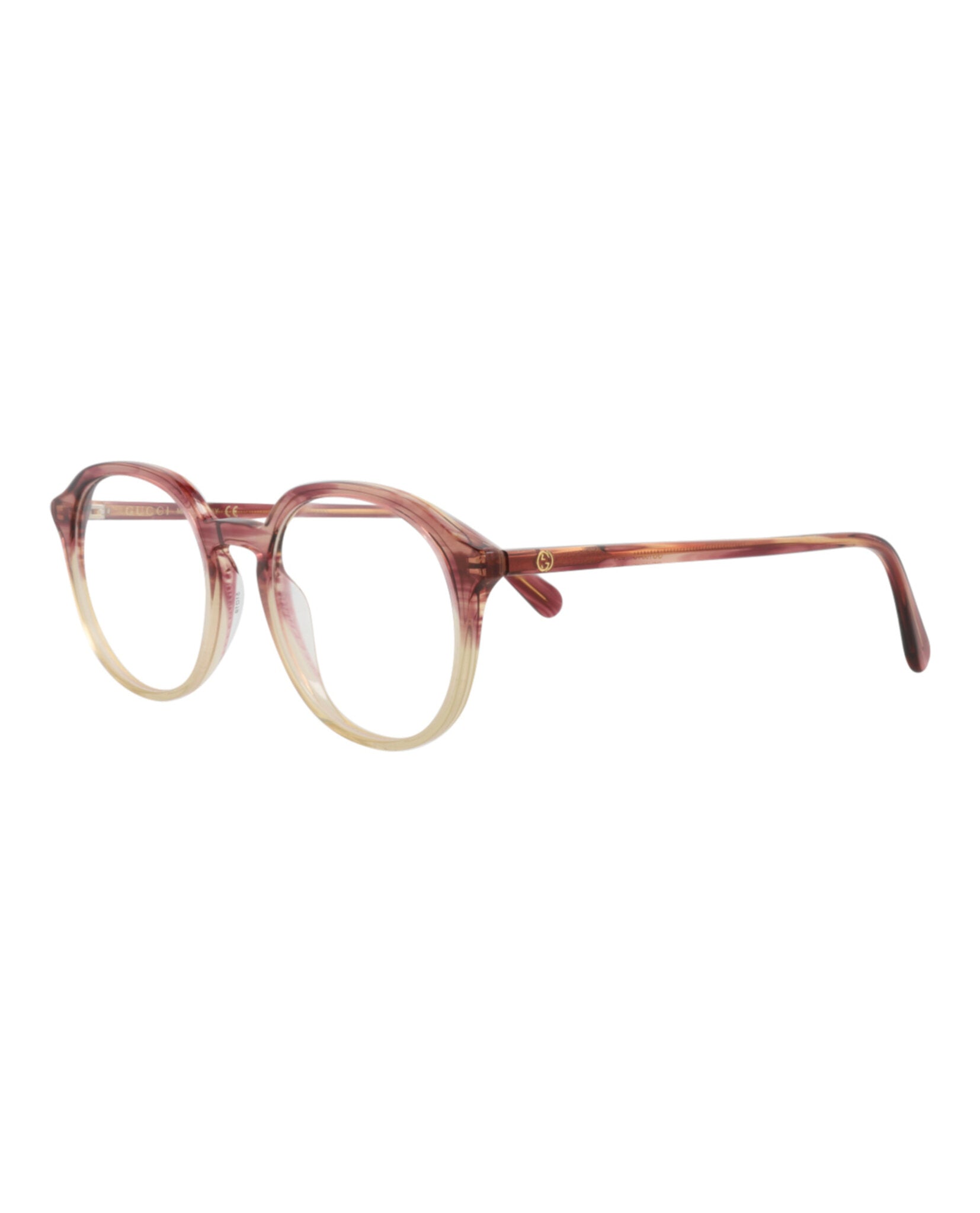 Gucci Gucci Womens Round/Oval Red Red Transparent Fashion Designer Eyewear