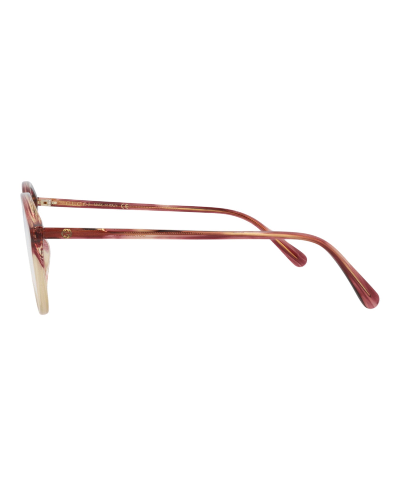 Gucci Gucci Womens Round/Oval Red Red Transparent Fashion Designer Eyewear