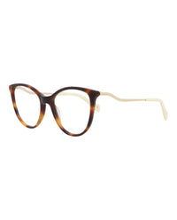 Gucci Gucci Womens Cat Eye Havana Gold Transparent Fashion Designer Eyewear
