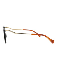 Gucci Gucci Womens Cat Eye Black Gold Transparent Fashion Designer Eyewear