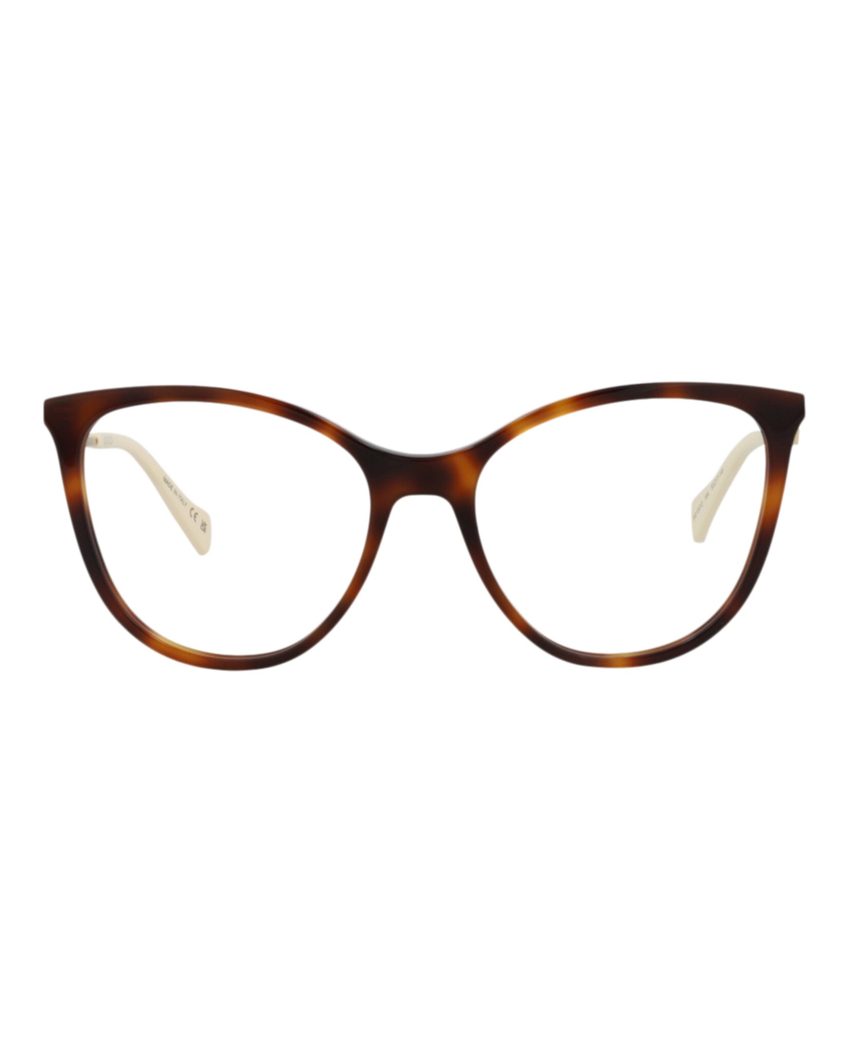 Gucci Womens Cat Eye Havana Gold Transparent Fashion Designer Eyewear