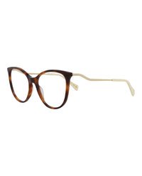 Gucci Womens Cat Eye Havana Gold Transparent Fashion Designer Eyewear