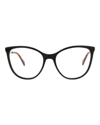 Gucci Womens Cat Eye Black Gold Transparent Fashion Designer Eyewear