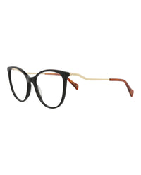 Gucci Womens Cat Eye Black Gold Transparent Fashion Designer Eyewear