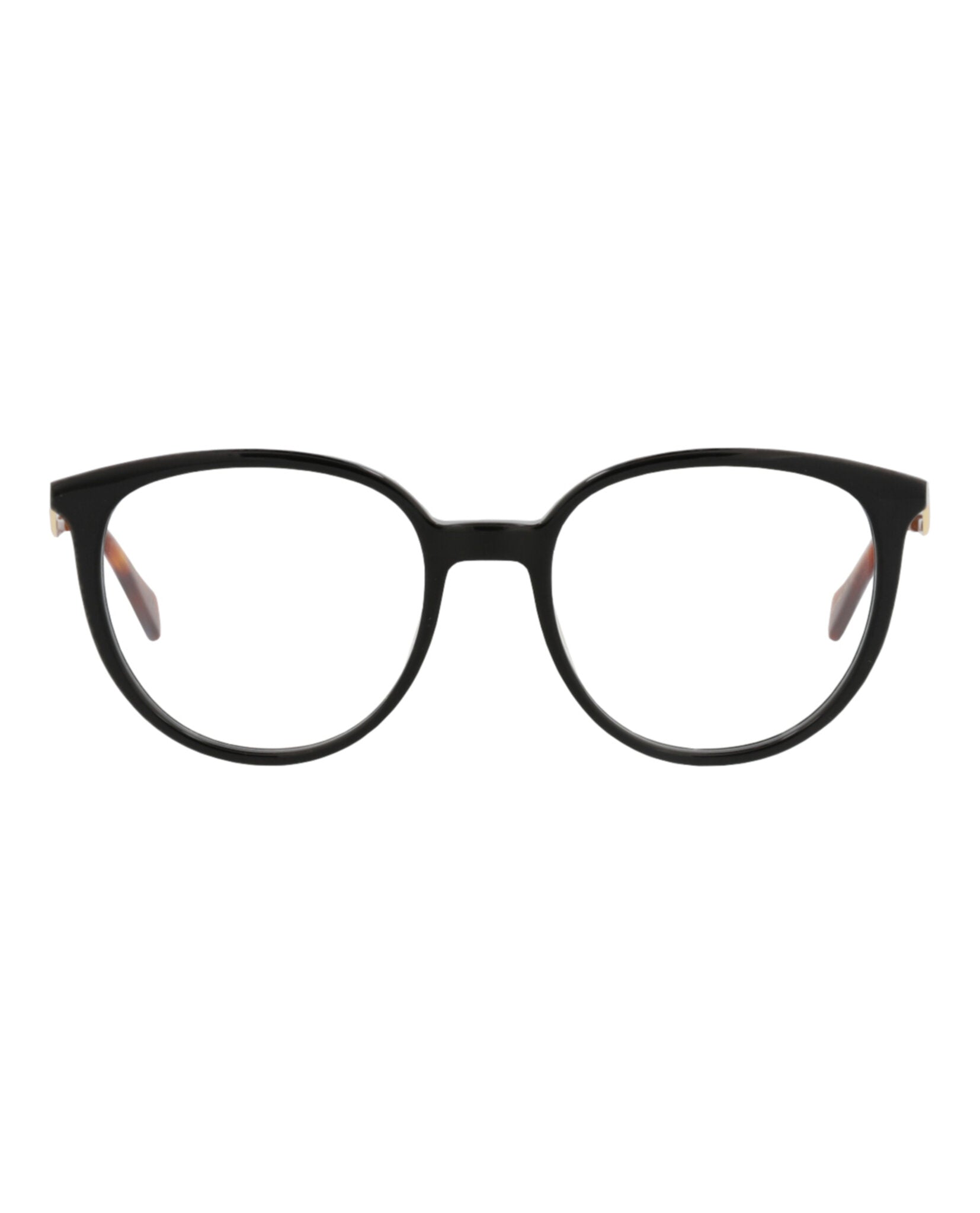 Gucci Womens Round/Oval Black Gold Transparent Fashion Designer Eyewear