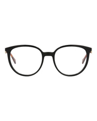 Gucci Womens Round/Oval Black Gold Transparent Fashion Designer Eyewear