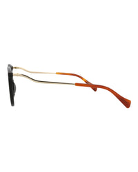 Gucci Womens Round/Oval Black Gold Transparent Fashion Designer Eyewear