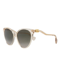 Gucci Womens Cat Eye Pink Pink Brown Fashion Designer Eyewear