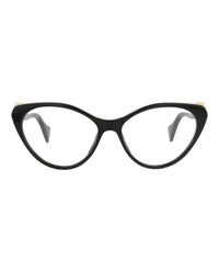 Gucci Gucci Womens Cat Eye Black Black Transparent Fashion Designer Eyewear