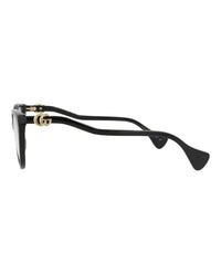 Gucci Gucci Womens Cat Eye Black Black Transparent Fashion Designer Eyewear
