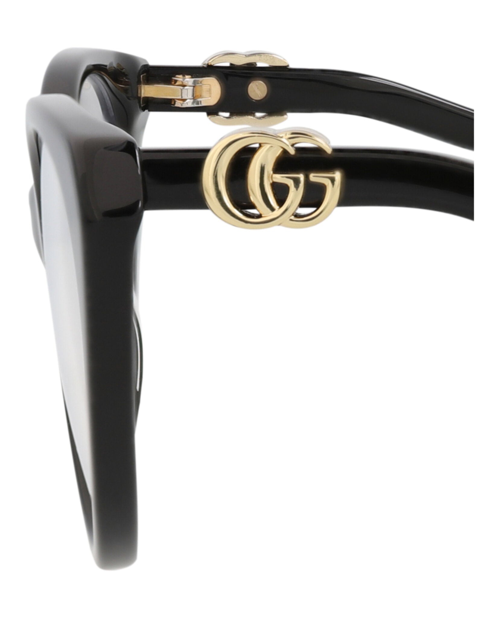 Gucci Gucci Womens Cat Eye Black Black Transparent Fashion Designer Eyewear