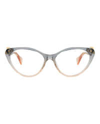 Gucci Womens Cat Eye Blue Blue Transparent Fashion Designer Eyewear