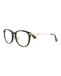 Gucci Gucci Womens Round/Oval Havana Gold Transparent Fashion Designer Eyewear