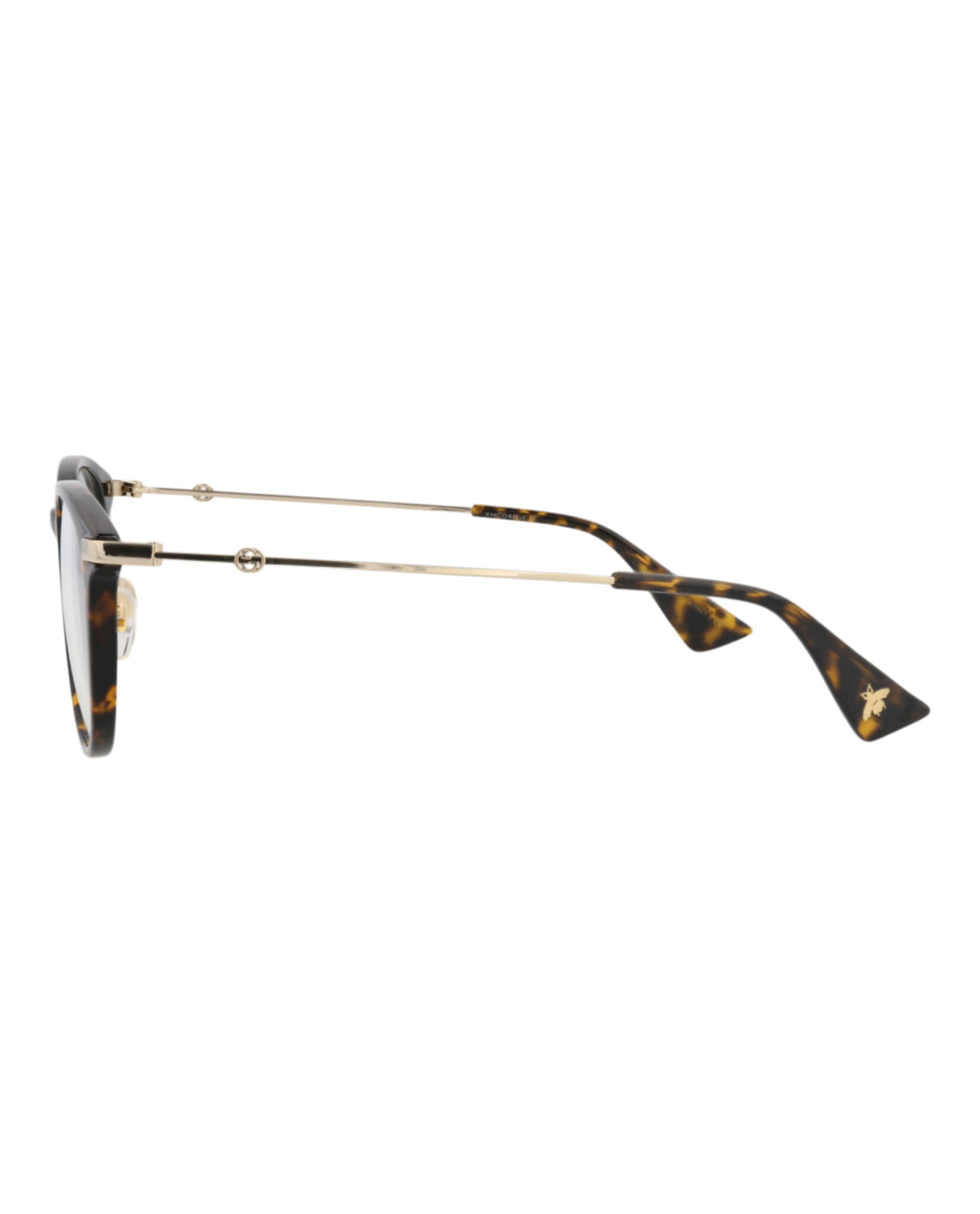 Gucci Gucci Womens Round/Oval Havana Gold Transparent Fashion Designer Eyewear