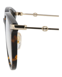 Gucci Gucci Womens Round/Oval Havana Gold Transparent Fashion Designer Eyewear