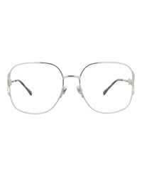 Gucci Womens Square/Rectangle Silver Silver Transparent Fashion Designer Eyewear