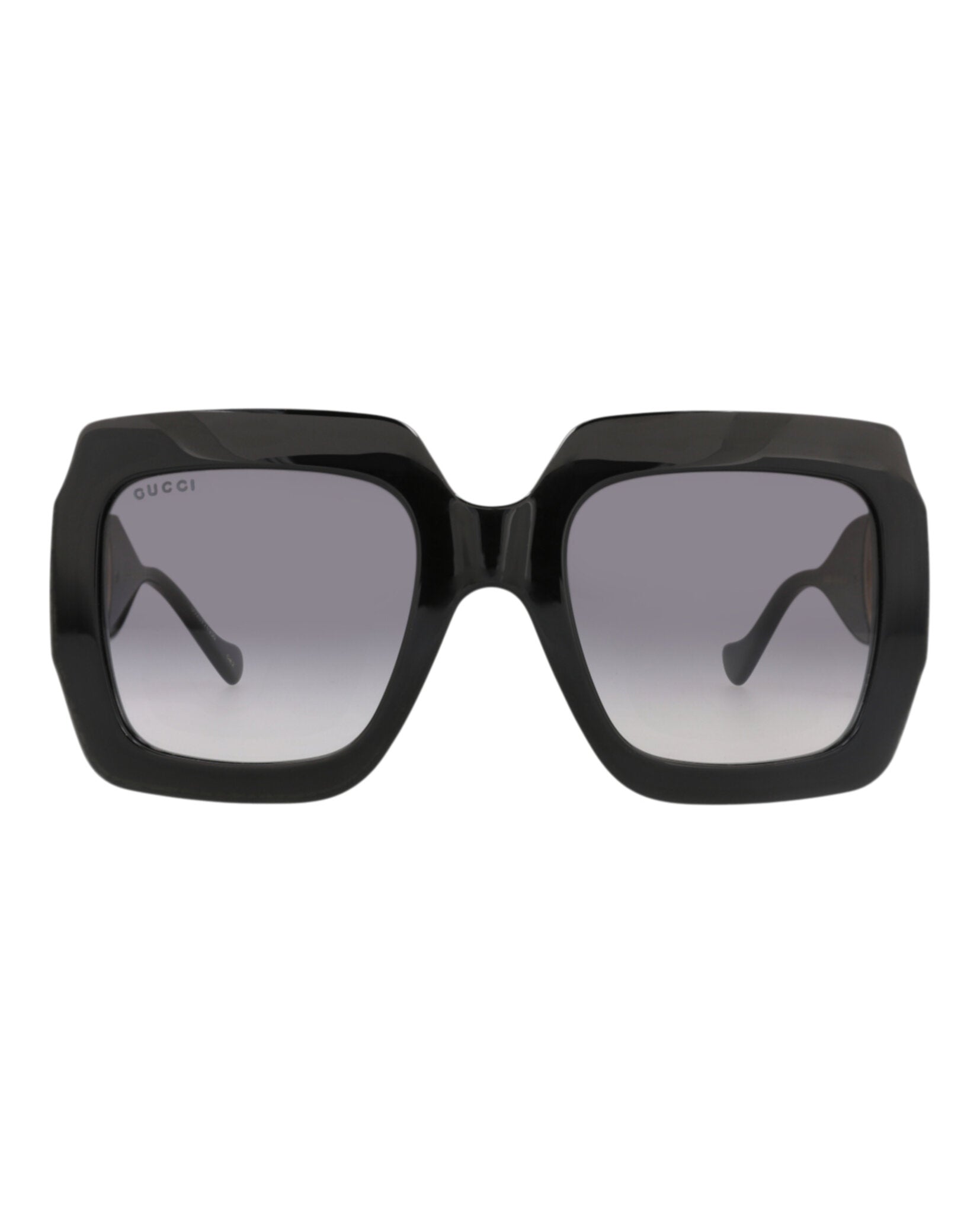 Gucci Gucci Womens Square/Rectangle Black Black Grey Fashion Designer Eyewear