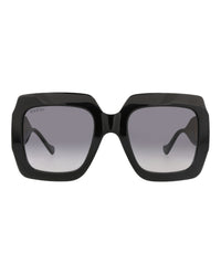 Gucci Gucci Womens Square/Rectangle Black Black Grey Fashion Designer Eyewear