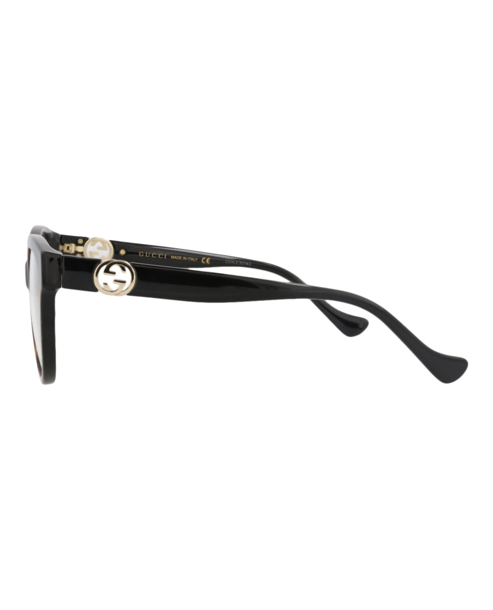 Gucci Gucci Womens Square/Rectangle Havana Black Transparent Fashion Designer Eyewear