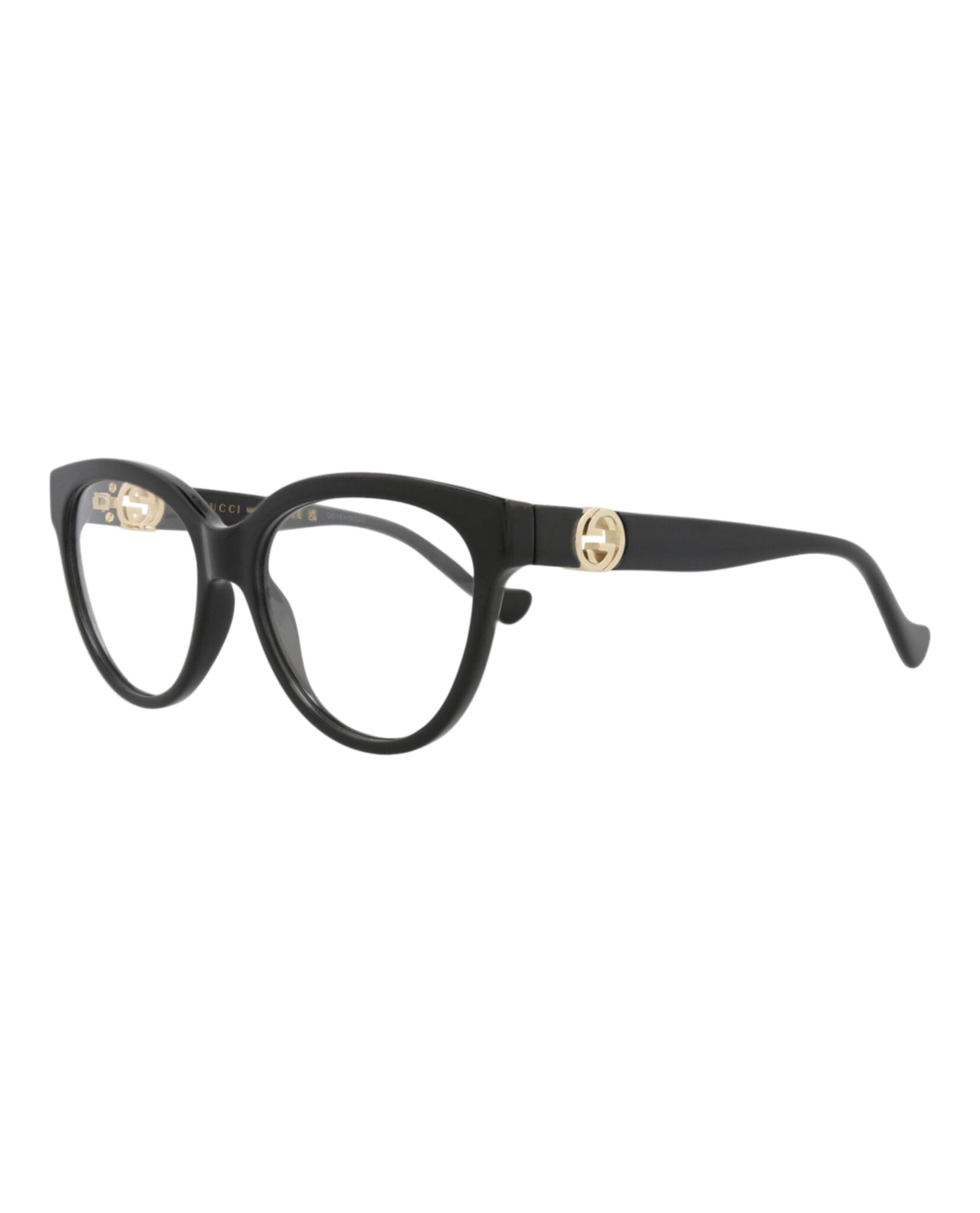 Gucci Gucci Womens Square/Rectangle Black Black Transparent Fashion Designer Eyewear