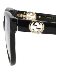 Gucci Gucci Womens Square/Rectangle Black Black Transparent Fashion Designer Eyewear