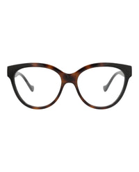 Gucci Womens Square/Rectangle Havana Black Transparent Fashion Designer Eyewear