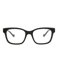 Gucci Womens Square/Rectangle Black Black Transparent Fashion Designer Eyewear