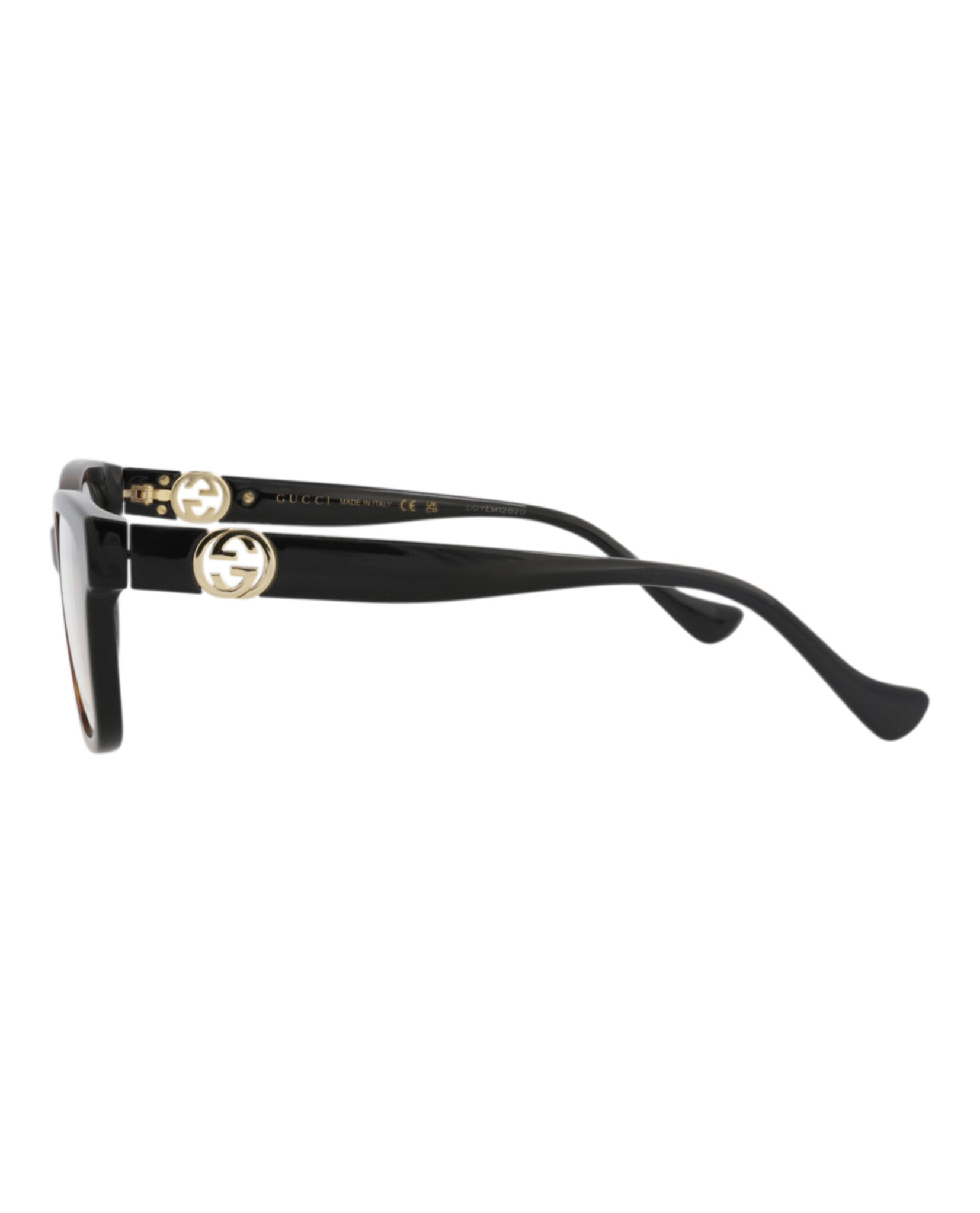 Gucci Gucci Womens Square/Rectangle Havana Black Transparent Fashion Designer Eyewear