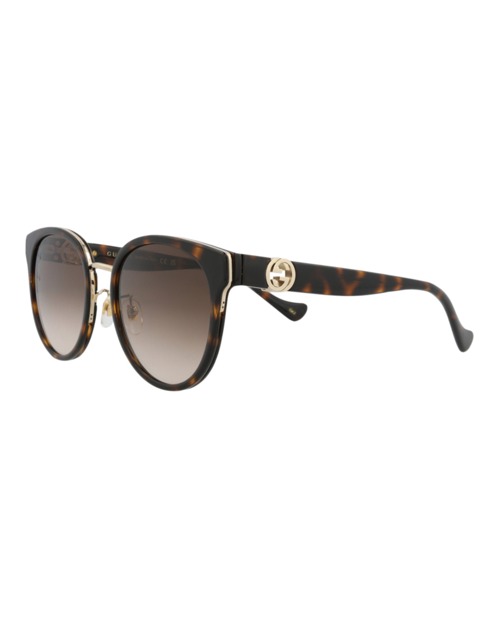 Gucci Womens Round/Oval Havana Havana Brown Fashion Designer Eyewear