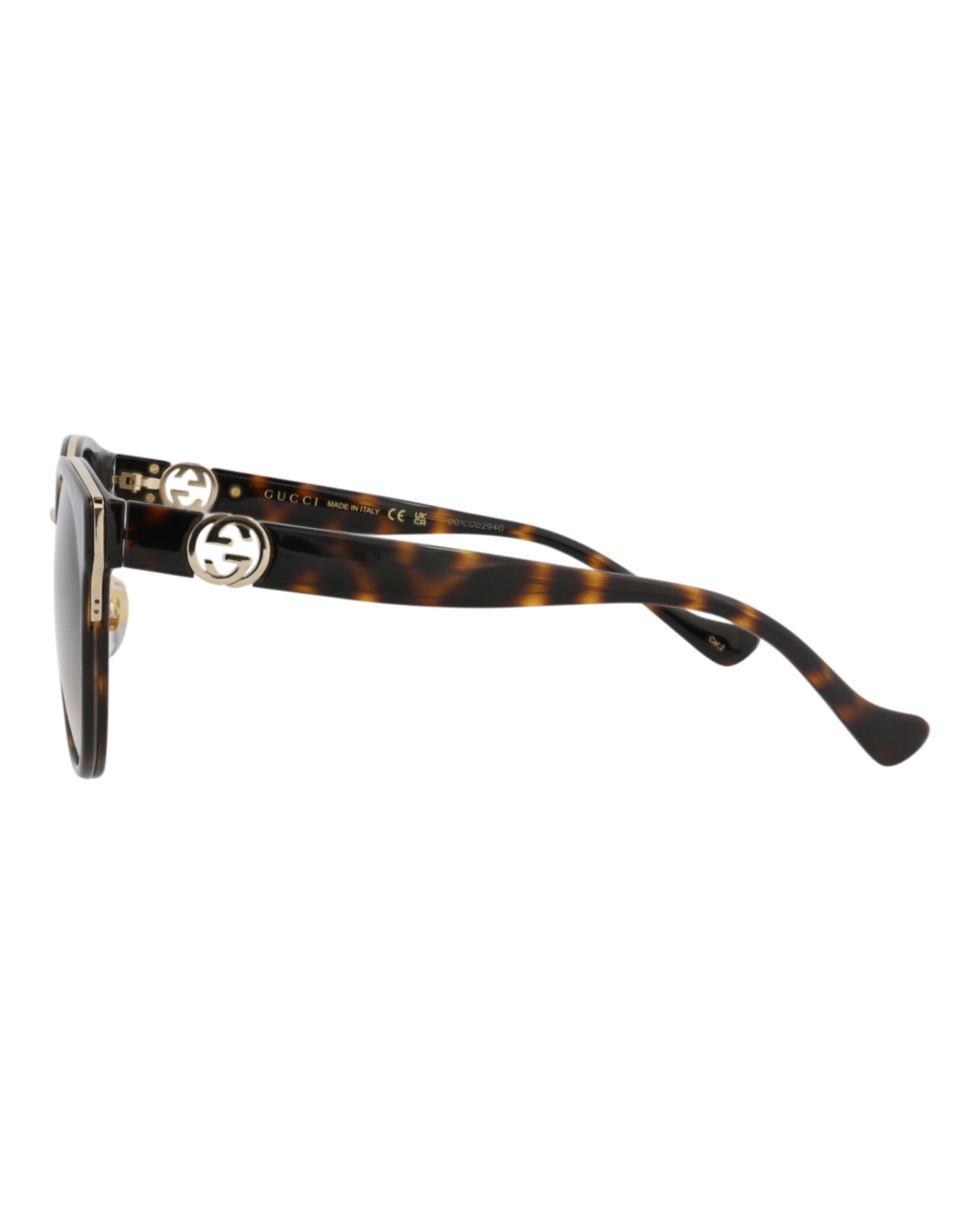 Gucci Womens Round/Oval Havana Havana Brown Fashion Designer Eyewear