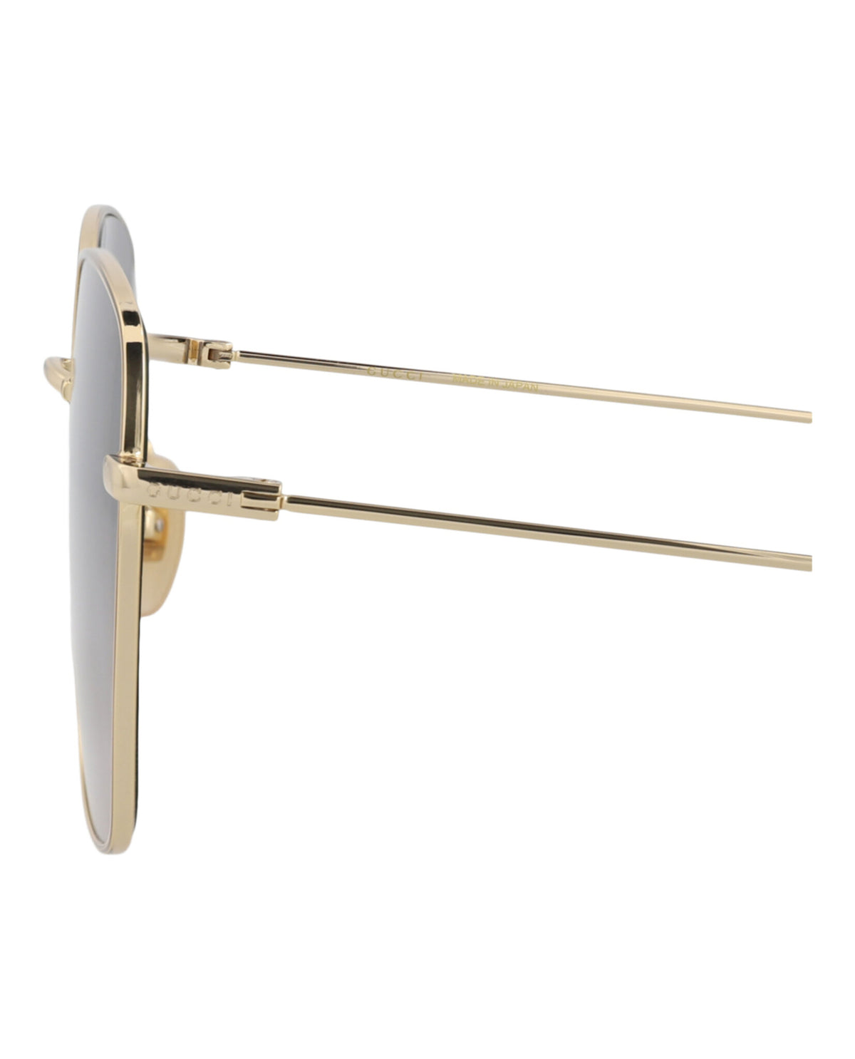 Gucci Gucci Womens Square/Rectangle Gold Gold Grey Fashion Designer Eyewear