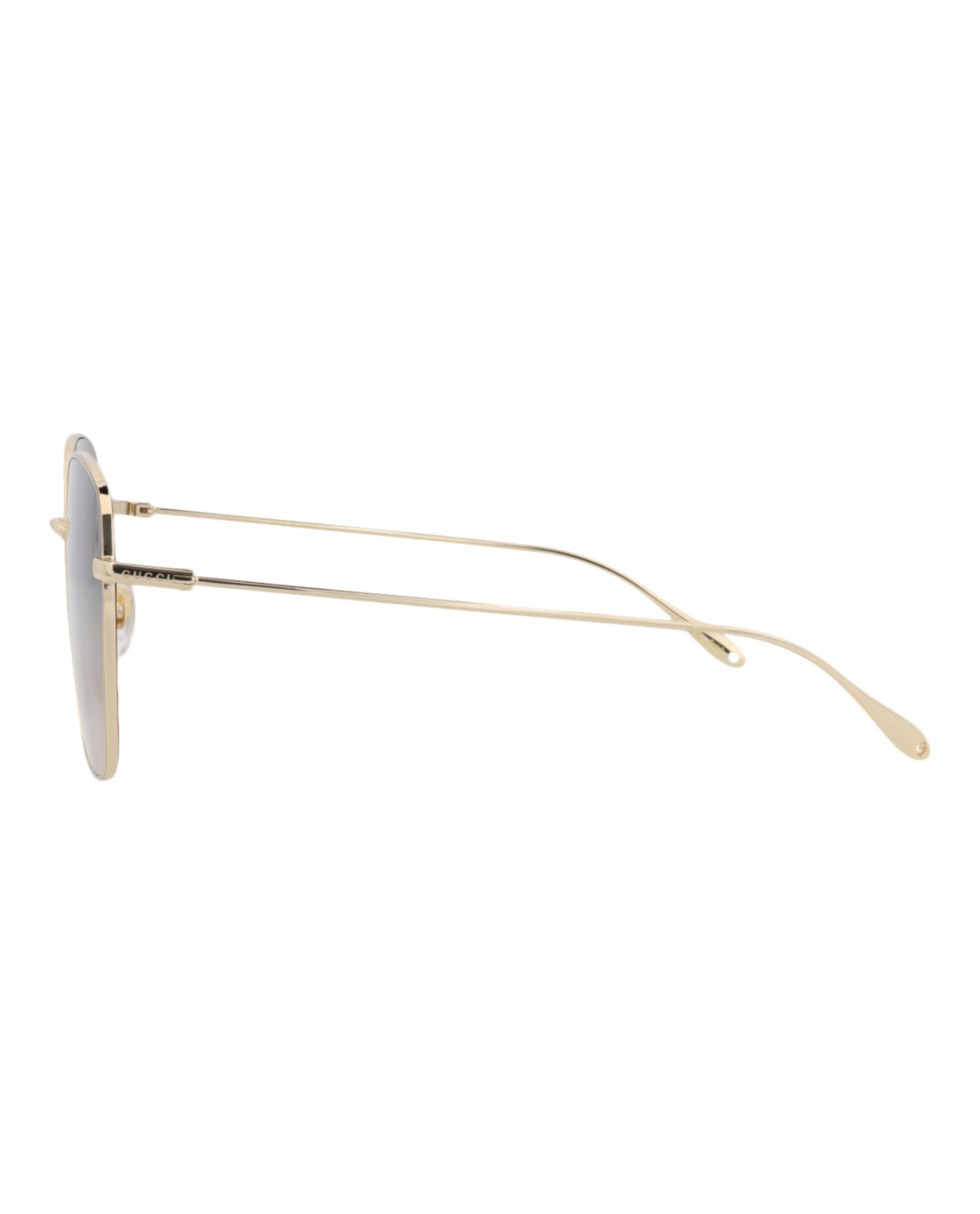 Gucci Gucci Womens Square/Rectangle Gold Gold Brown Fashion Designer Eyewear