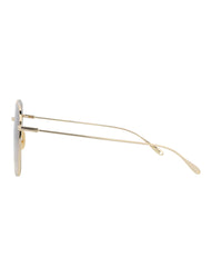 Gucci Womens Square/Rectangle Gold Gold Brown Fashion Designer Eyewear